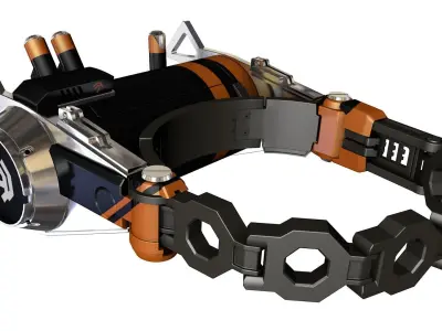 District 9 explosive neckbrace 3D model