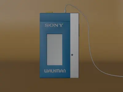 Sony TPS-L2 Walkman from Guardians Of The Galaxy  Free low-poly 3D model
