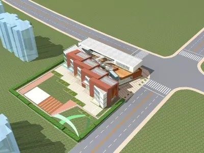 Office Building 3D model 323
