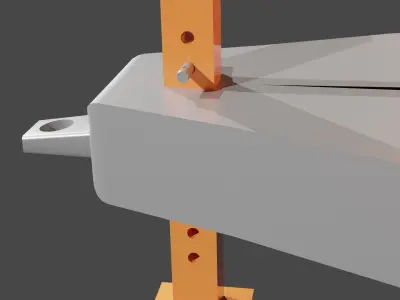 Heavy Loader Trolley - Low Poly Industrial Game Asset Low-poly 3D model