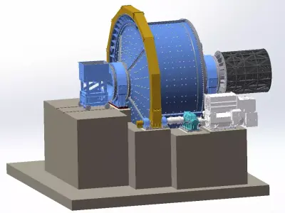  SAG MILL  3D model