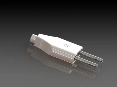 Power Plug Assembly Low-poly 3D model