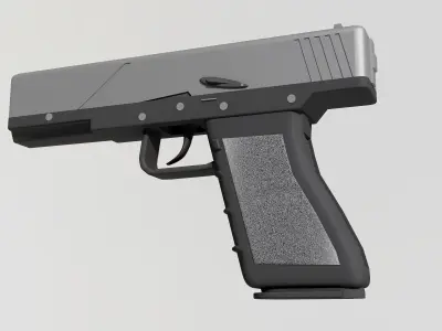 Pistol 3D model 7