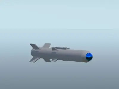Air To Ground Missile Low-poly 3D model