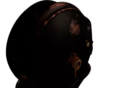 Worn Industrial Welding Helmet Low-poly 3D model purchase