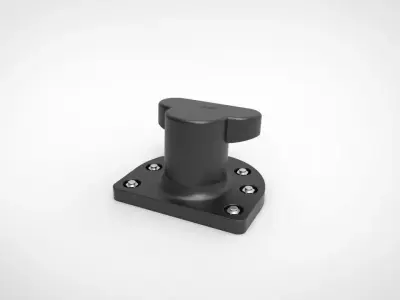 T bollard mooring 3D model