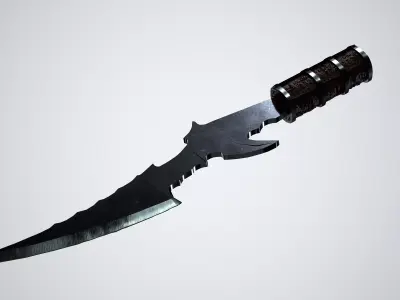 Fantasy Dagger 3D Model Low-poly 3D model