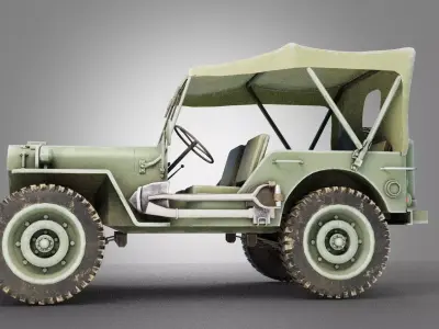 Willys 1944 Low-poly 3D model