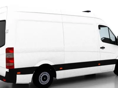 Mercedes Benz Sprinter L2H2 2009 Ambulance UK 3D model