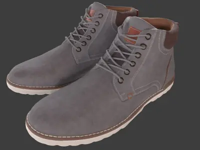 Leather Boots 3D model