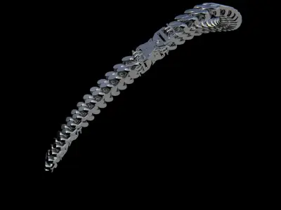 Clasp Chain 1 Low-poly 3D model