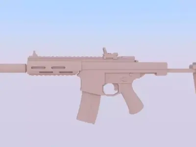 Honey Badger Low-poly 3D model