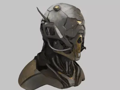 Cybernetic Reaper Model Low-poly 3D model