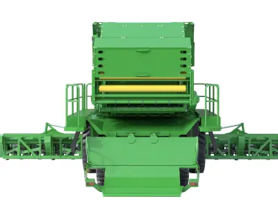 John Deere CS770 Cotton Stripper Low-poly 3D model