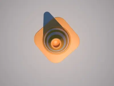 Traffic Cone 3D Model Low-poly 3D model