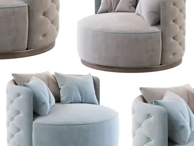 Armchair Mademoiselle 3D model purchase