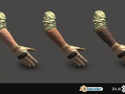 FPS Hands 3D model