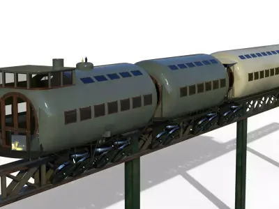 Meigs Elevated Railway 3D model
