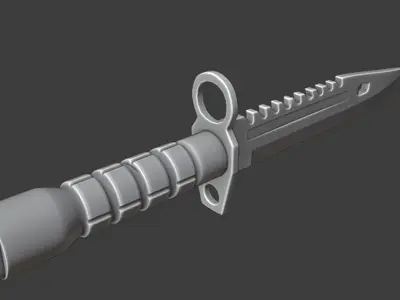 M9 BAYONET Free low-poly 3D model buy
