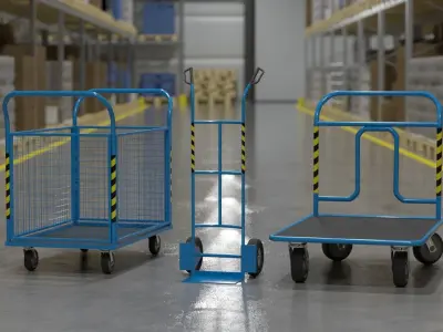 Warehouse Equipment Pack 3D model