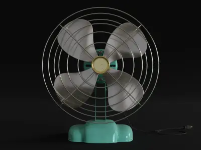 Old Electric Fan 3d Model 3D model