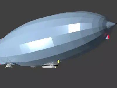 Dirigible airship 3D model