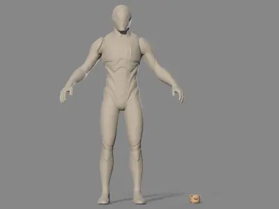 Ancient broken cup Low-poly 3D model