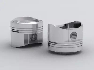 Piston igs Free 3D model