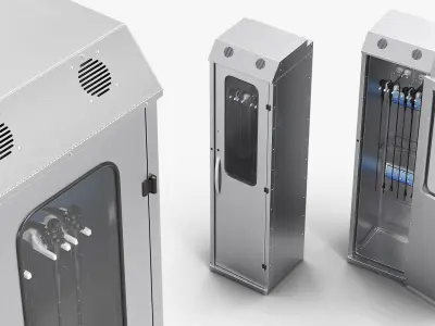 Medical Single Door Scope Drying Cabinet 3D model