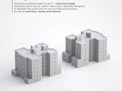 Free 3D Print miniature building RB-US-NY-010 Free 3D print model purchase