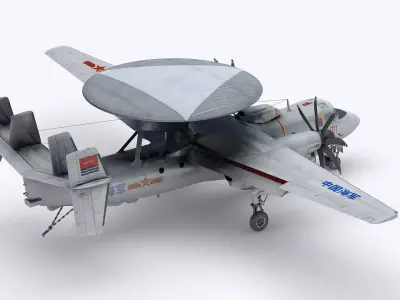 Chinese KJ-600 AWACS 3D model