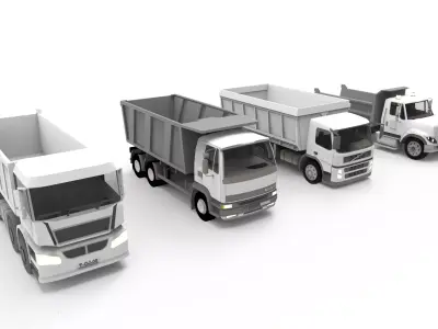 Dump Truck 3D model from CGTrader - Textured