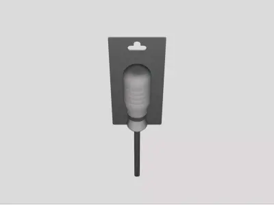 Screwdriver Package - Geometry Only No Textures No Materials 3D model