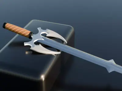 Loy-Ploy Fantasy Sword Low-poly 3D model