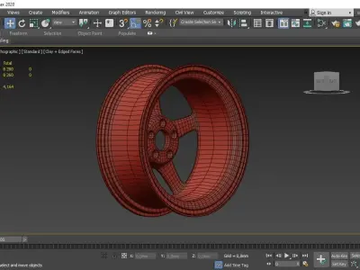 Wheel rim  3D model PBR