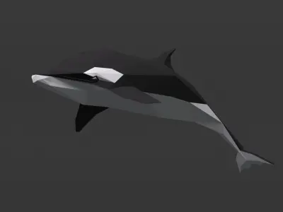 Low poly sea Low-poly 3D model