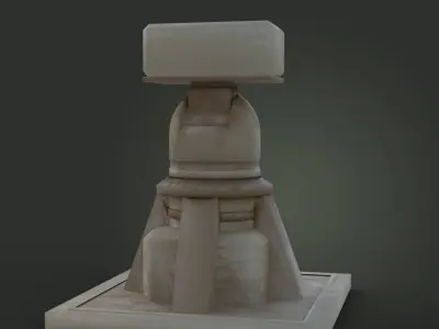 Low Poly Missile Launcher Low-poly 3D model