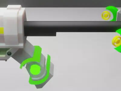 Cool sci-fi gun Free 3D model