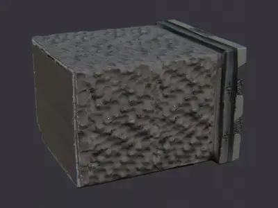 Vintage Military Radio Console Low-poly 3D model