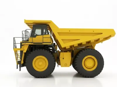 Ultra Scale Mining Haul Truck Low-poly 3D model
