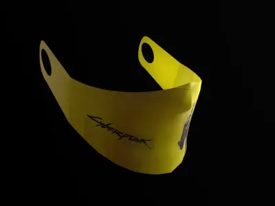 Cyberpunk Face Mask Free low-poly 3D model