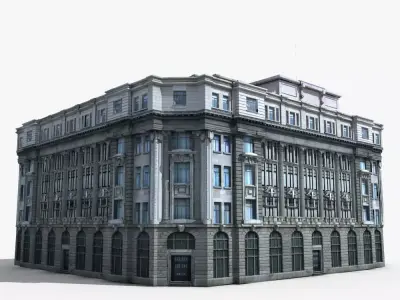 European Building 3D model purchase