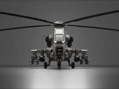 VH WZ 10     Helicopter Model Low-poly 3D model