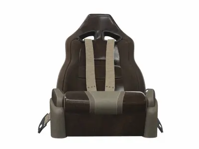 Car seat sport racing sr 6 3D model