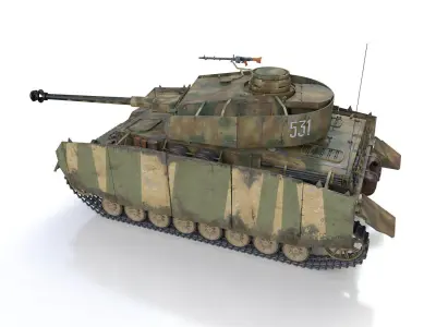 PzKpfw IV - Panzer 4 - Ausf H - 531 3D model