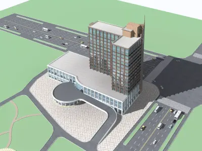 Office Building 3D model 380