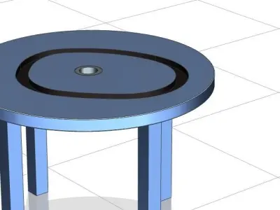 Vertical wind axis turbine with GUIDE PATH Free 3D model