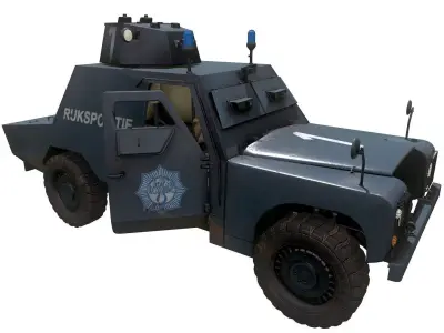 Shorland Mark1 Armoured Car Low-poly 3D model