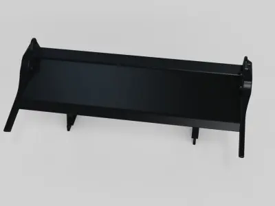 spoiler rear auto tuning garage 3D model