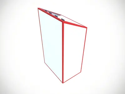 Plastic storage racks Low-poly 3D model